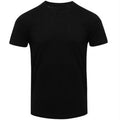 Solid Black - Front - AWDis Mens Tri Blend T Shirt