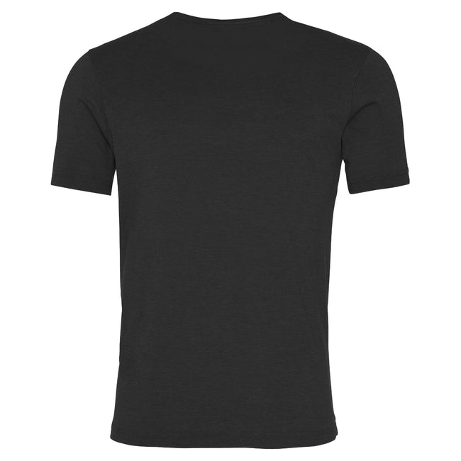 Washed Jet Black - Back - AWDis Mens Washed T Shirt