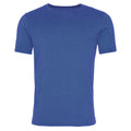 Washed Royal Blue - Front - AWDis Mens Washed T Shirt