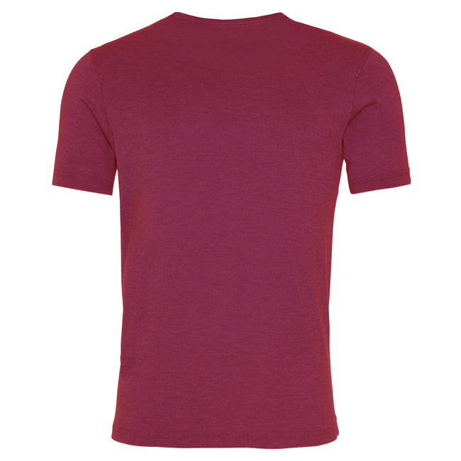 Washed Burgundy - Back - AWDis Mens Washed T Shirt