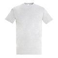 Ash - Front - SOLS Mens Imperial Heavyweight Short Sleeve T-Shirt