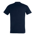 French Navy - Back - SOLS Mens Imperial Heavyweight Short Sleeve T-Shirt