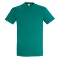 Emerald - Front - SOLS Mens Imperial Heavyweight Short Sleeve T-Shirt