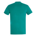 Emerald - Back - SOLS Mens Imperial Heavyweight Short Sleeve T-Shirt