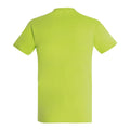 Apple Green - Back - SOLS Mens Imperial Heavyweight Short Sleeve T-Shirt