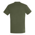 Army - Back - SOLS Mens Imperial Heavyweight Short Sleeve T-Shirt