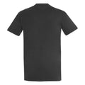 Dark Grey - Back - SOLS Mens Imperial Heavyweight Short Sleeve T-Shirt