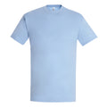 Sky Blue - Front - SOLS Mens Imperial Heavyweight Short Sleeve T-Shirt