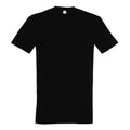 Deep Black - Front - SOLS Mens Imperial Heavyweight Short Sleeve T-Shirt