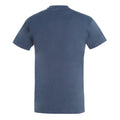 Denim - Back - SOLS Mens Imperial Heavyweight Short Sleeve T-Shirt