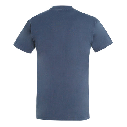 Denim - Back - SOLS Mens Imperial Heavyweight Short Sleeve T-Shirt