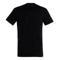 Deep Black - Back - SOLS Mens Imperial Heavyweight Short Sleeve T-Shirt