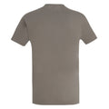 Light Grey - Back - SOLS Mens Imperial Heavyweight Short Sleeve T-Shirt