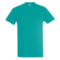Caribbean Blue - Front - SOLS Mens Imperial Heavyweight Short Sleeve T-Shirt