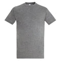 Grey Marl - Front - SOLS Mens Imperial Heavyweight Short Sleeve T-Shirt