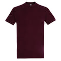 Burgundy - Front - SOLS Mens Imperial Heavyweight Short Sleeve T-Shirt