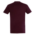 Burgundy - Back - SOLS Mens Imperial Heavyweight Short Sleeve T-Shirt