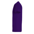 Dark Purple - Side - SOLS Mens Imperial Heavyweight Short Sleeve T-Shirt