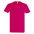 Fuchsia - Front - SOLS Mens Imperial Heavyweight Short Sleeve T-Shirt