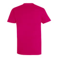 Fuchsia - Back - SOLS Mens Imperial Heavyweight Short Sleeve T-Shirt