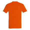 Orange - Back - SOLS Mens Imperial Heavyweight Short Sleeve T-Shirt