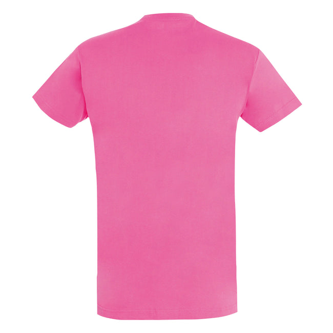 Orchid Pink - Back - SOLS Mens Imperial Heavyweight Short Sleeve T-Shirt