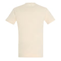 Cream - Back - SOLS Mens Imperial Heavyweight Short Sleeve T-Shirt