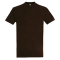 Chocolate - Front - SOLS Mens Imperial Heavyweight Short Sleeve T-Shirt