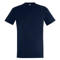 French Navy - Front - SOLS Mens Imperial Heavyweight Short Sleeve T-Shirt