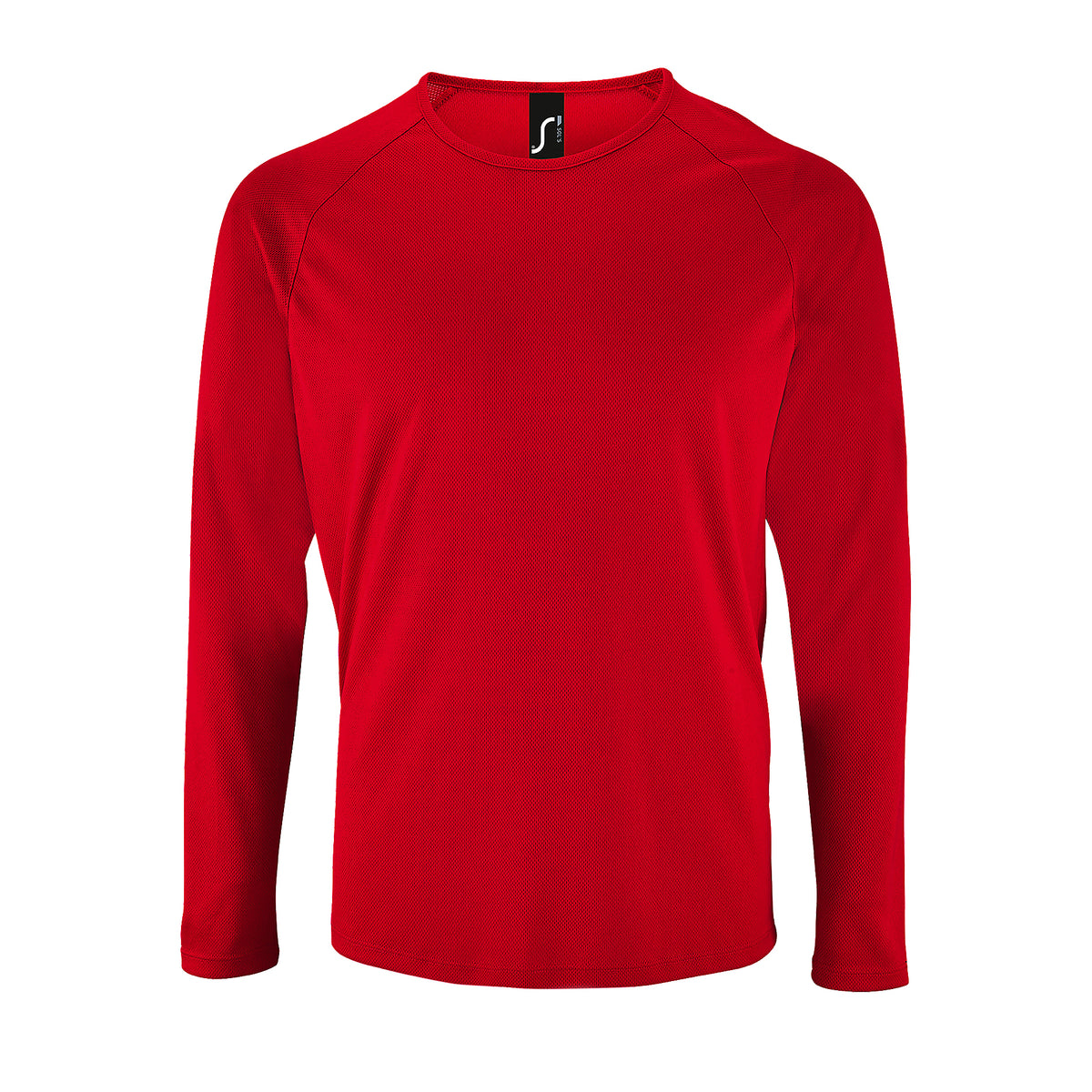 Red - Front - SOLS Mens Sporty Long Sleeve Performance T-Shirt