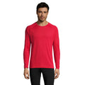 Red - Back - SOLS Mens Sporty Long Sleeve Performance T-Shirt