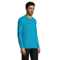 Aqua - Side - SOLS Mens Sporty Long Sleeve Performance T-Shirt