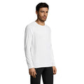 White - Side - SOLS Mens Sporty Long Sleeve Performance T-Shirt