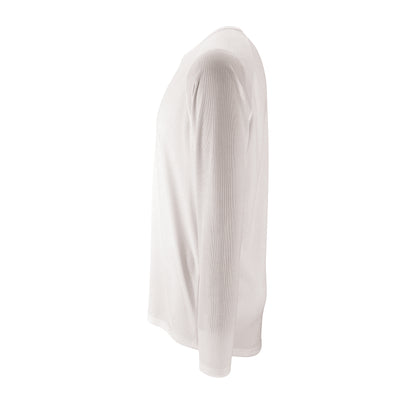 White - Close up - SOLS Mens Sporty Long Sleeve Performance T-Shirt