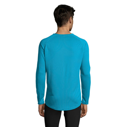 Aqua - Lifestyle - SOLS Mens Sporty Long Sleeve Performance T-Shirt