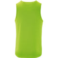 Neon Green - Back - SOLS Mens Performance Tank Top