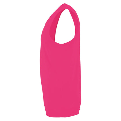 Neon Pink - Side - SOLS Mens Performance Tank Top