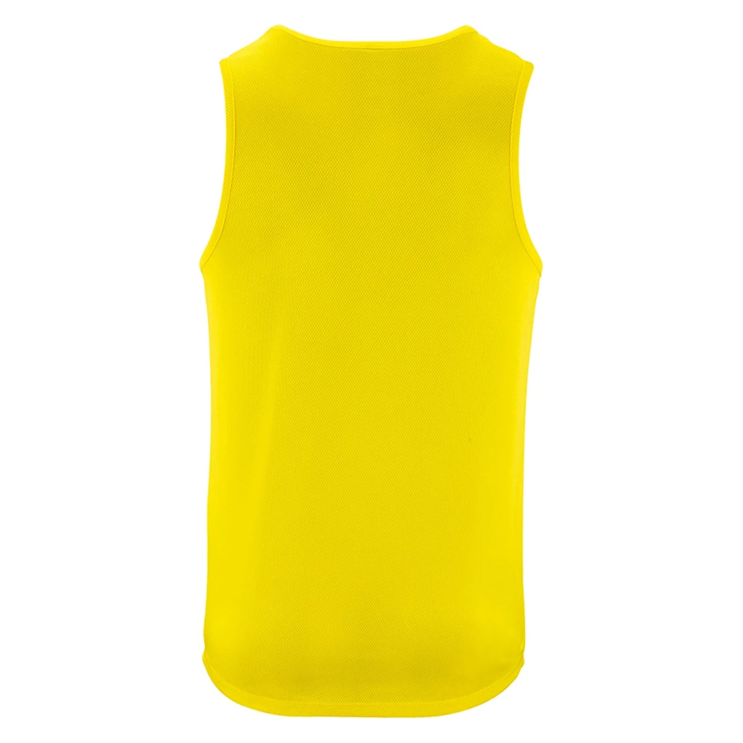 Neon Yellow - Back - SOLS Mens Performance Tank Top