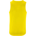 Neon Yellow - Back - SOLS Mens Performance Tank Top