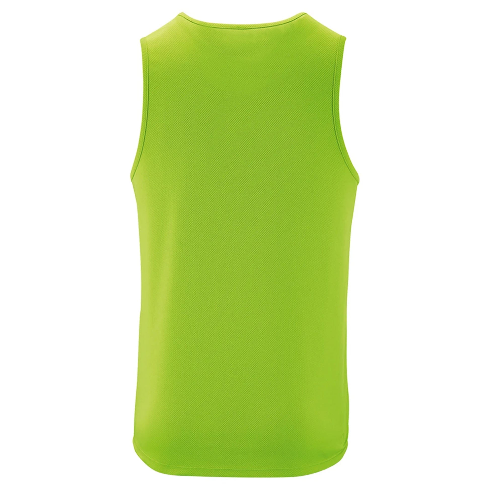 Neon Green - Back - SOLS Mens Performance Tank Top