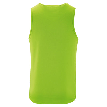 Neon Green - Back - SOLS Mens Performance Tank Top
