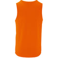 Neon Orange - Back - SOLS Mens Performance Tank Top
