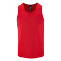 Red - Front - SOLS Mens Performance Tank Top