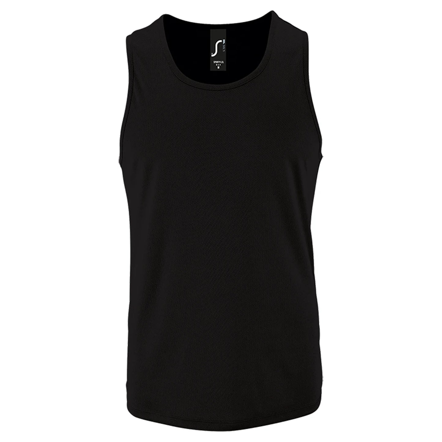 Black - Front - SOLS Mens Performance Tank Top