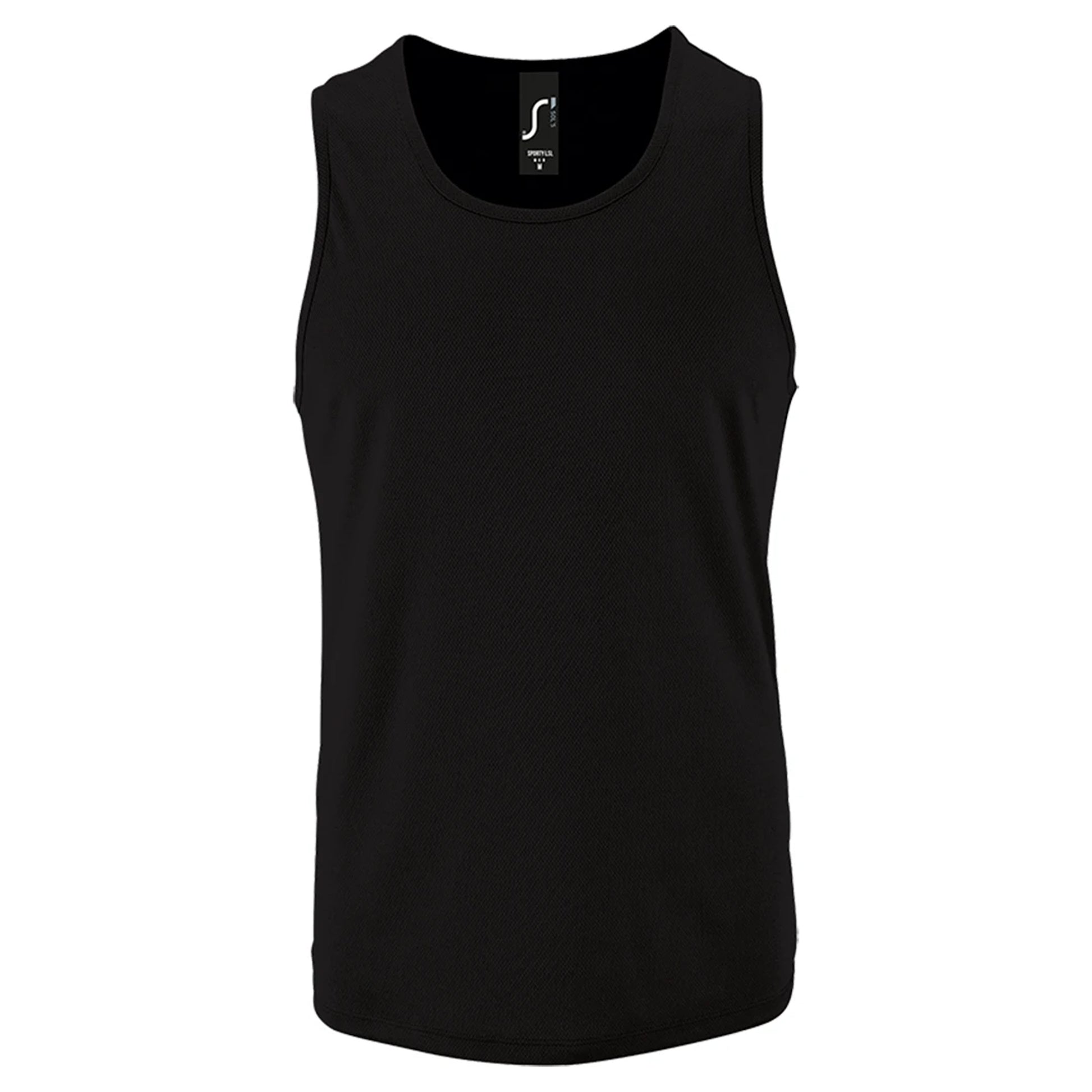 Black - Front - SOLS Mens Performance Tank Top