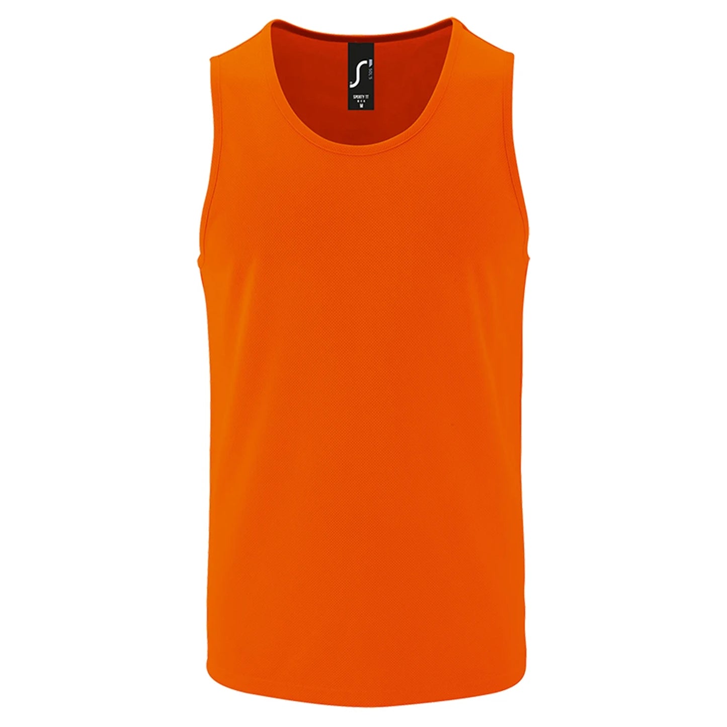 Neon Orange - Front - SOLS Mens Performance Tank Top