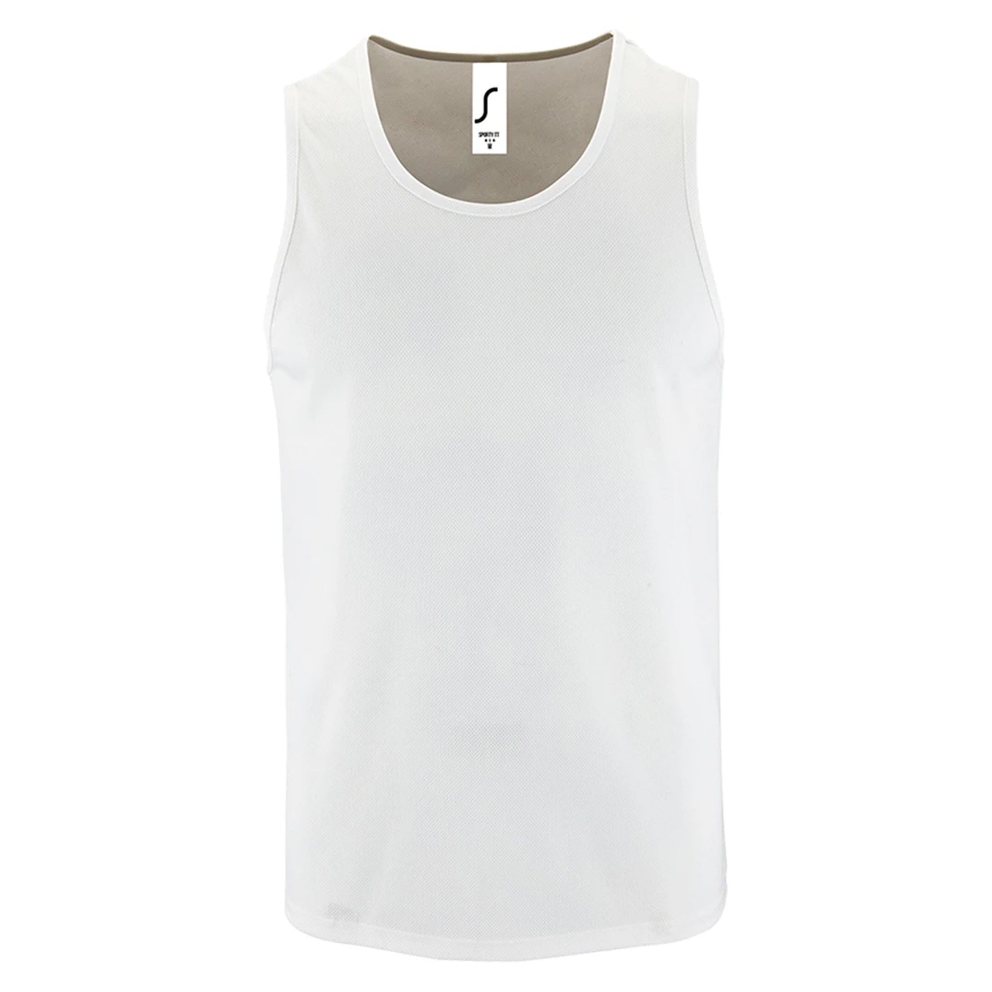 White - Front - SOLS Mens Performance Tank Top