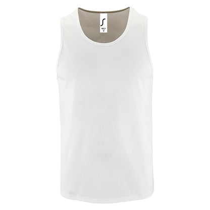 White - Front - SOLS Mens Performance Tank Top