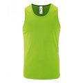Neon Green - Front - SOLS Mens Performance Tank Top