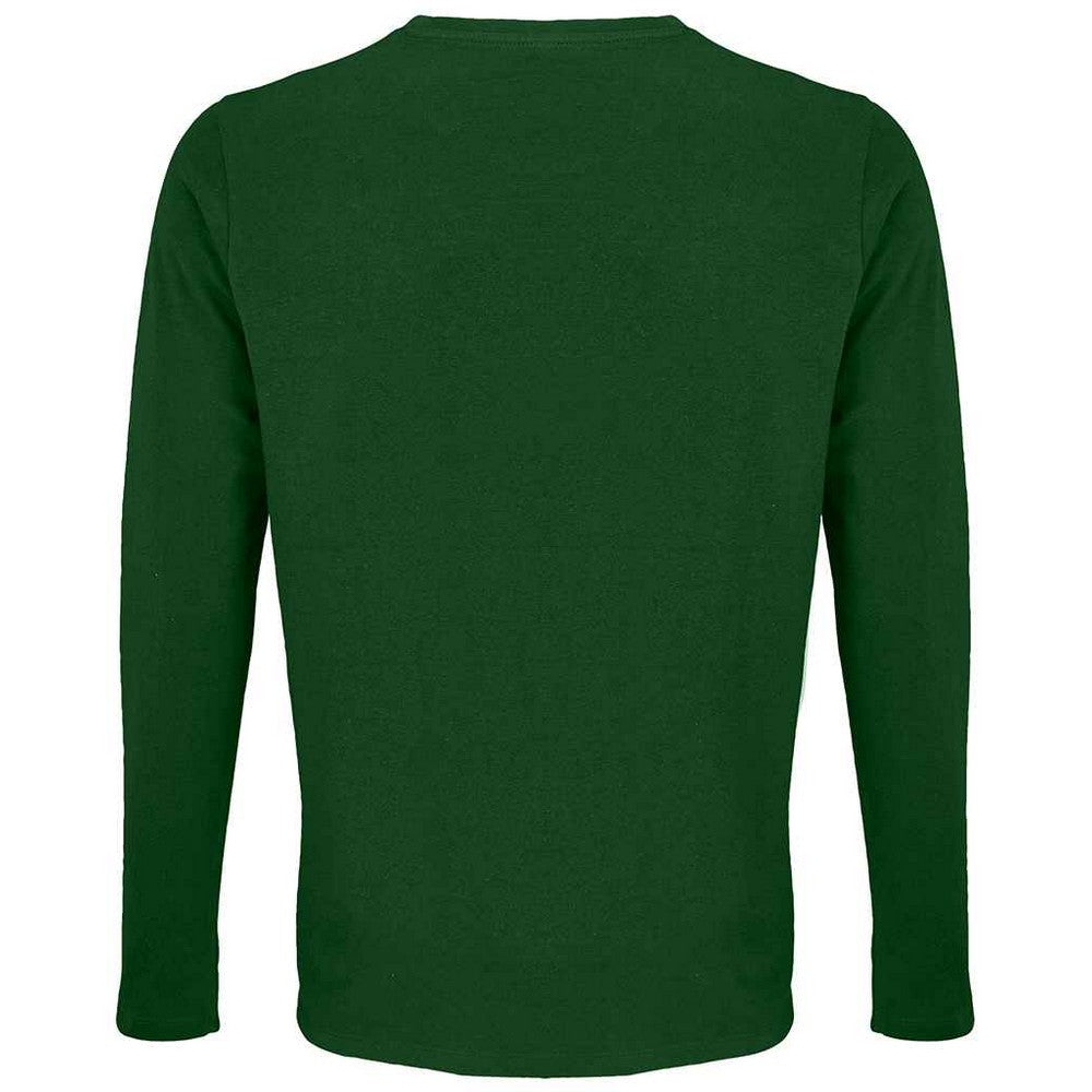 Bottle Green - Back - SOLS Mens Imperial Long Sleeve T-Shirt